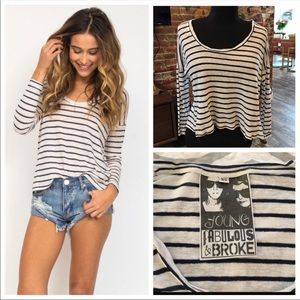 Young fabulous and broke cute top! Xs